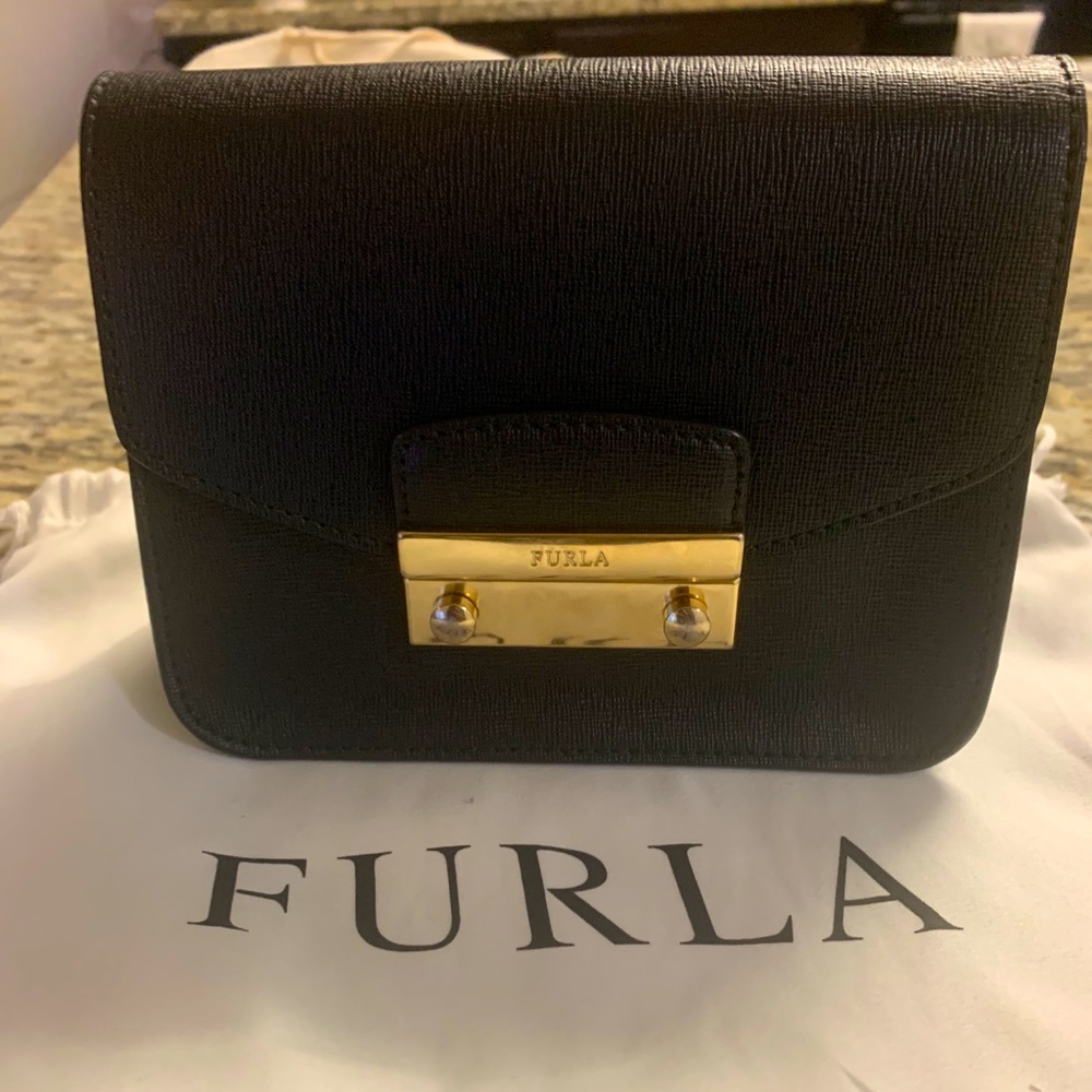 FURLA JULIA Mini Crossbody Black